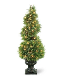 National Tree Company Upright 60in Juniper Spiral Tree With Decorative Urn Home