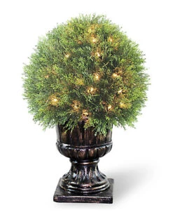 National Tree Company Upright Juniper 27in Ball Topiary Tree With A Decorative Urn Home