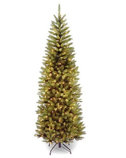 National Tree Company 6.5ft Kingswood Fir Pencil Tree With 250 Clear Lights Home