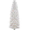 National Tree Company 7ft Kingswood White Fir Pencil Tree With 300 Clear Lights Home