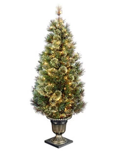 National Tree Company 5ft Wispy Willow Grande Entrance Tree With Clear Lights Home
