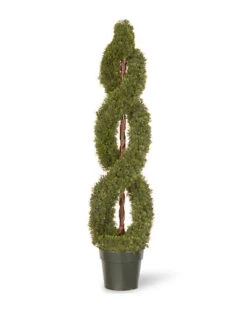 National Tree Company Double Cedar Spiral In Pot Home
