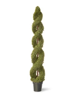 National Tree Company Double Cedar Spiral In Pot Home -National Tree Company Store 3010576252 RLLD 3