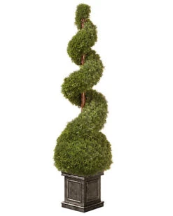 National Tree Company 48in Cedar Spiral Tree & Ball In Pot Home