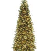 National Tree Company 9ft Tiffany Fir Slim Tree With 700 Clear Lights Home