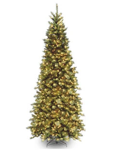 National Tree Company 9ft Tiffany Fir Slim Tree With 700 Clear Lights Home