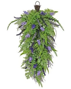 National Tree Company 30In Fern And Astilbe Flowers Teardrop Home