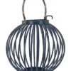 National Tree Company 11in Round Ribbed Candle Lantern Home