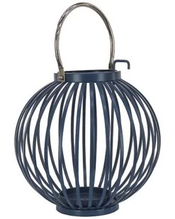 National Tree Company 11in Round Ribbed Candle Lantern Home