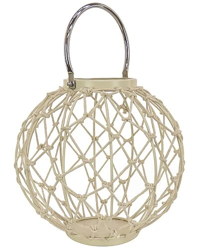 National Tree Company 12in Round Rope Weave Candle Lantern Home 1 National Tree Company 12in Round Rope Weave Candle Lantern Home