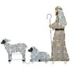 National Tree Company Led Shepherd With Sheep Decoration Home