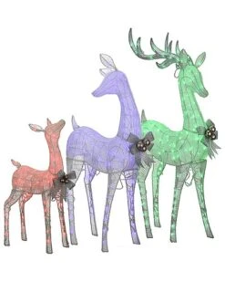 National Tree Company Deer Family Assortment Home