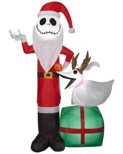National Tree Company 5Ft Santa Jack Skellington And Zero Home