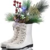 National Tree Company 12in Pre-Lit Ice Skates With EverArrangement Home