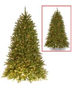 National Tree Company 6.5ft PowerConnect Dunhill Fir Tree With Dual Color LED Lights Home