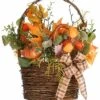 National Tree Company 15 Harvest Wall Basket Decor Home