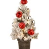National Tree Company 24in Snowy Bristle Pine Tabletop Tree Home