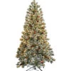 National Tree Company 6ft Crystal Cashmere Tree With Pine Cones, Red Berries & 200 Clear Lights Home