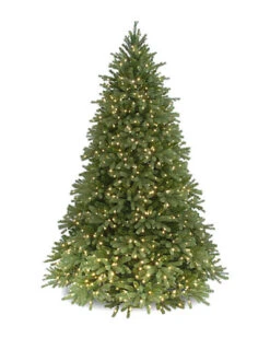 National Tree Company 7.5ft Feel-Real Jersey Fraser Fir Hinged Tree With Lights Home