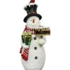 National Tree Company 28.5in White Snowman Home