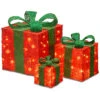 National Tree Company Set Of 3 Sisel Gift Boxes Home