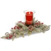 National Tree Company 30in Feel-Real Snowy Bristle Centerpiece Home