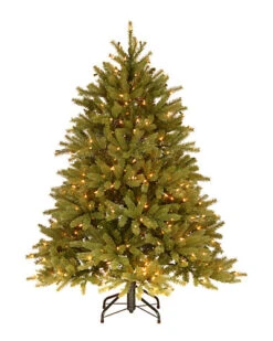 National Tree Company 4.5' Feel Real Jersey Fraser Fir Tree With 350 Clear Lights Home