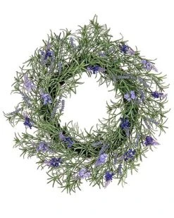 National Tree Company 19In Spring Lavender And Rosemary Wreath Home