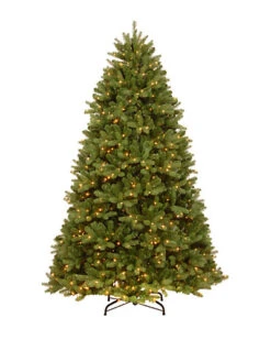 National Tree Company 9' Feel Real Newberry Spruce Hinged Tree Home