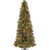 National Tree Company 7' Glistening Pine Pencil Slim Hinged Tree Home