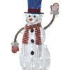 National Tree Company 30in Fabric Snowman Home