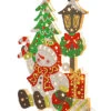 National Tree Company 17.5" Snowman And Lamp Post Decor Home