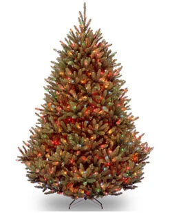 National Tree Company 7.5ft Natural Fraser Medium Fir Hinged Tree Home