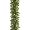 National Tree Company 9ft Norwood Fir Garland With 50 Concave Soft Lights Home