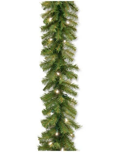 National Tree Company 9ft Norwood Fir Garland With 50 Concave Soft Lights Home