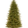 National Tree Company 7.5ft Feel-Real Nordic Spruce Slim Hinged Tree With 750 Clear Lights Home