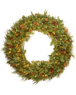 National Tree Company 48in Decorative Collection Juniper Mix Pine Wreath Home