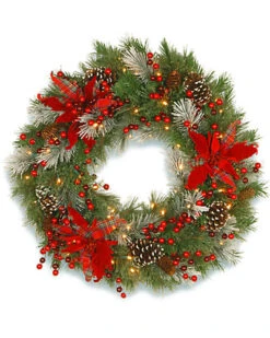 National Tree Company 30in Tartan Plaid Wreath Home