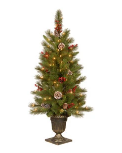 National Tree Company 4' Feel Real Bristle Berry Entrance Tree Home