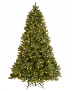 National Tree Company 7.5ft Feel Real Downswept Douglas Tree With Clear Lights Home