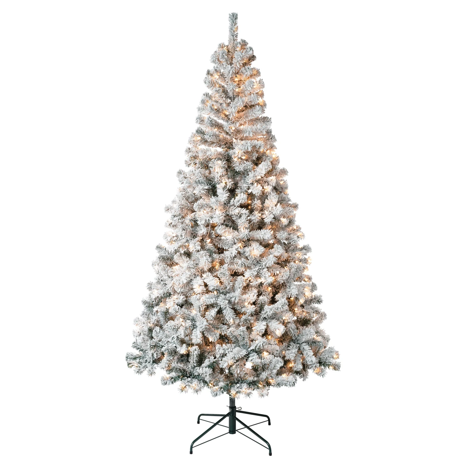 National Tree Company First Traditions Pre-Lit Acacia Flocked Tree Christmas Tree, Clear Incandescent Lights, Plug In, 7.5 Ft 1 National Tree Company First Traditions Pre-Lit Acacia Flocked Tree Christmas Tree, Clear Incandescent Lights, Plug In, 7.5 Ft