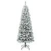 National Tree Company First Traditions Acacia Flocked Tree Medium Christmas Tree, 6 Ft
