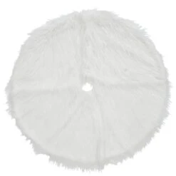 National Tree Company 52" General Store Collection White High Pile Tree Skirt