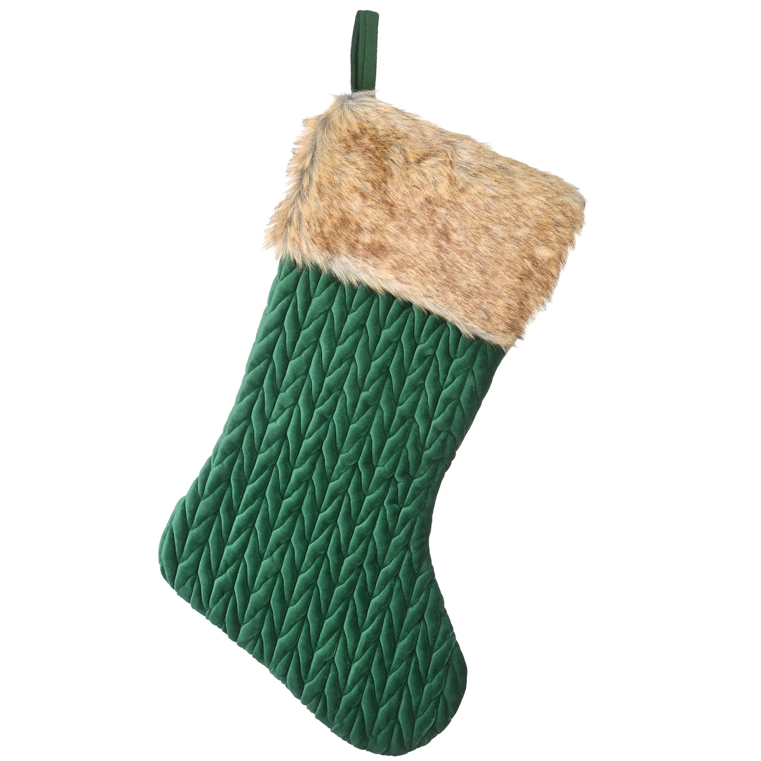 National Tree Company 19" Rural Homestead Collection Quilted Stocking 1 National Tree Company 19" Rural Homestead Collection Quilted Stocking