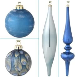 National Tree Company 20-Piece Christmas Tree Ornament Set, Arctic Lights Collection -National Tree Company Store AH63 AL20 5