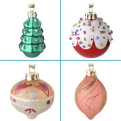 National Tree Company 20-Piece Christmas Tree Ornament Set, Be Merry Collection -National Tree Company Store AH63 BM20 3