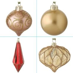 National Tree Company 20-Piece Christmas Tree Ornament Set, Vienna Waltz Collection -National Tree Company Store AH63 VW2021 5