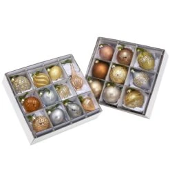 National Tree Company 20-Piece Christmas Tree Ornament Set, Yuletide Glam Collection