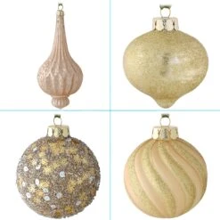 National Tree Company 20-Piece Christmas Tree Ornament Set, Yuletide Glam Collection 14 National Tree Company 20-Piece Christmas Tree Ornament Set, Yuletide Glam Collection -National Tree Company Store AH63 YG2021 7