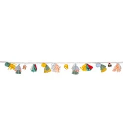 National Tree Company 72" HGTV Home Collection Multicolor Boho Garland -National Tree Company Store AN93 100120022 5